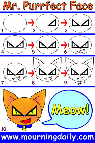 How To Draw Mr Purrfect
