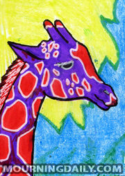 Purple Red Giraffe