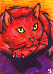 Red Cat By Mourning Daily