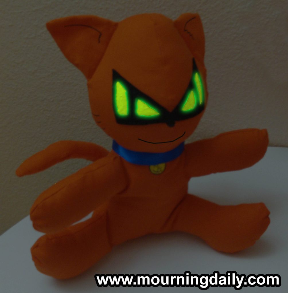 Mr Purrfect Plushie Glow Eyes